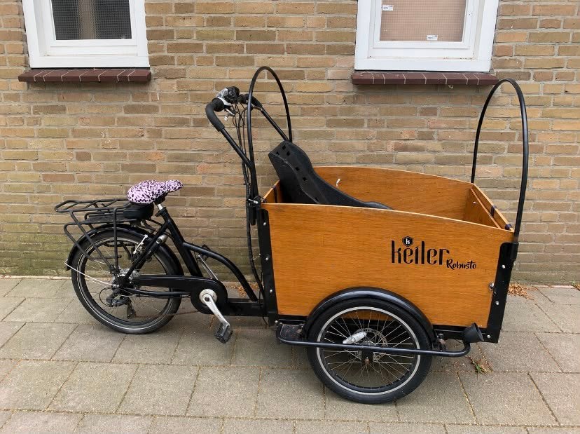 Elektrische bakfiets Keiler R.., accu goed, onderhoud nodig., Fietsen en Brommers, Fietsen | Bakfietsen, Ophalen, Gebruikt, 4 kinderen of meer