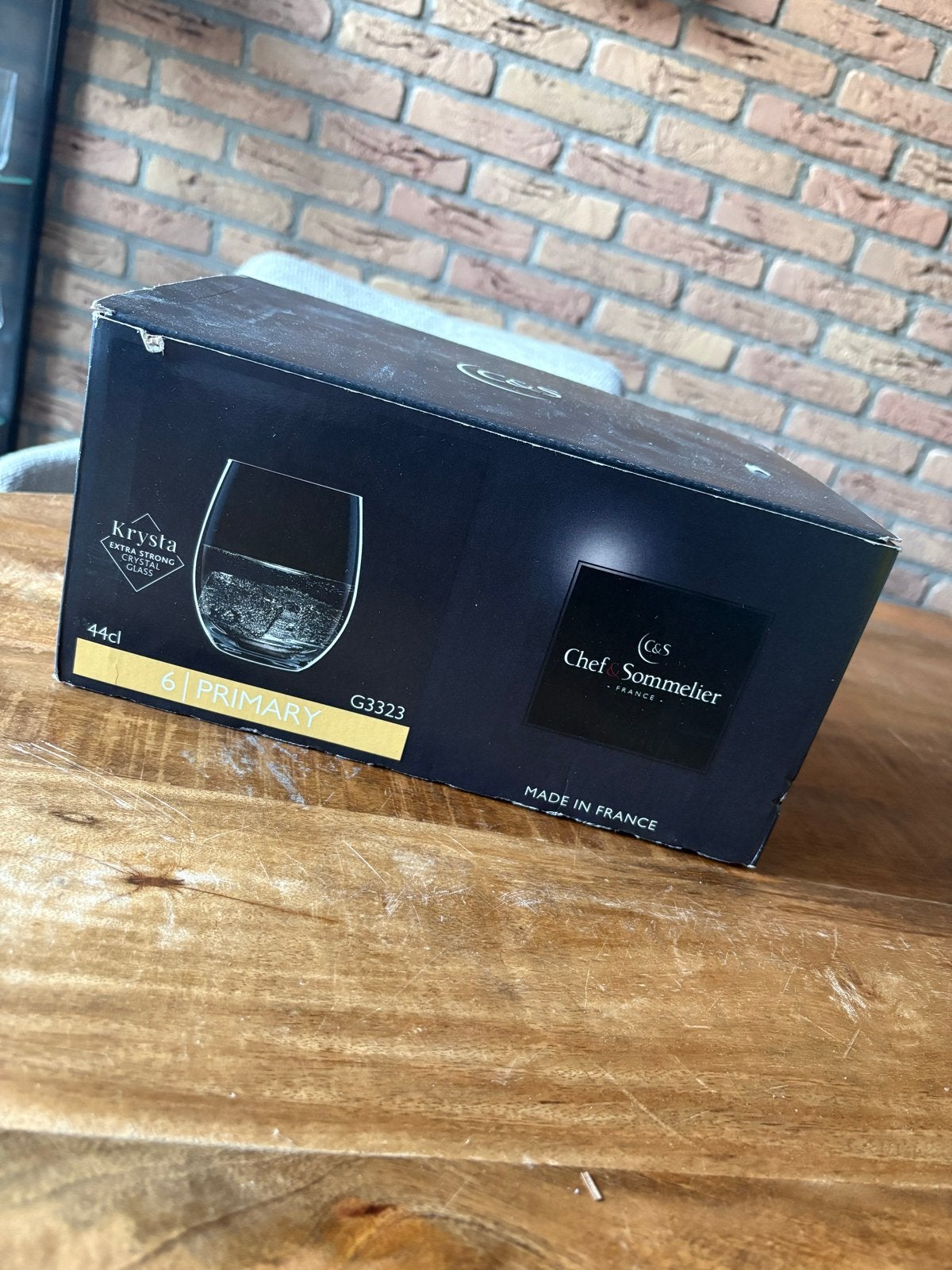 Chef Sommelier Krysta Primary glazen (6 stuks, 44cl), Nieuw, Ophalen of Verzenden, Overige merken, Glas