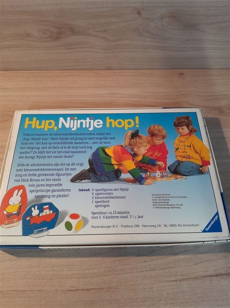 Hup nijntje hop - s5949, Hobby en Vrije tijd, Gezelschapsspellen | Bordspellen, Verzenden, Zo goed als nieuw