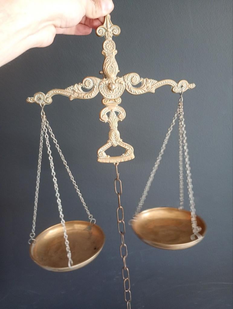 Prachtige messing weegschaal, Ophalen of Verzenden