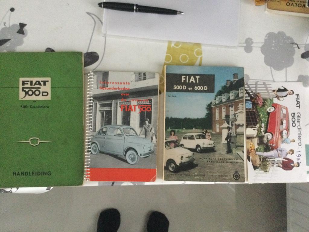 Fiat 500 documentatie, Ophalen of Verzenden