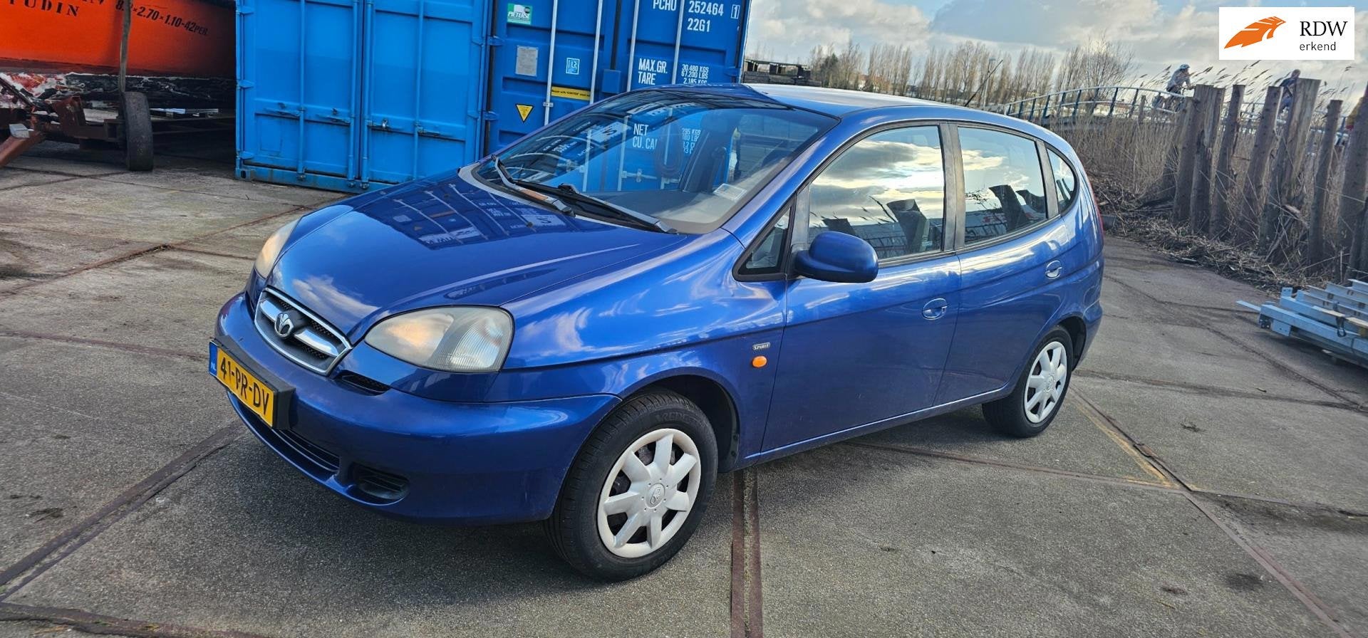 Daewoo Tacuma 1.6-16V Spirit, Voorwielaandrijving, Gebruikt, Blauw, Metallic lak
