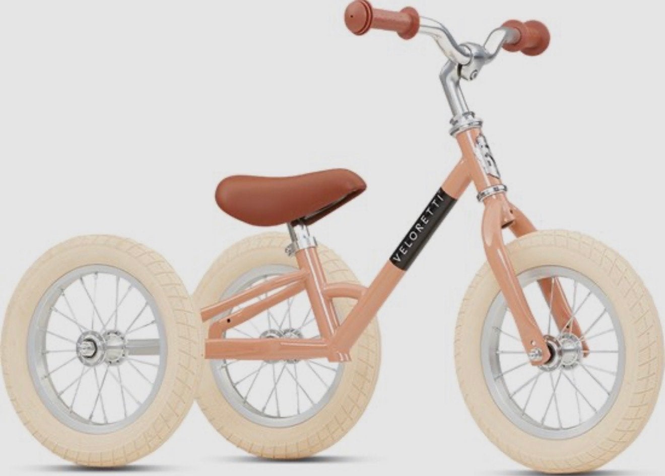 Veloretti Tricycle en Mini (driewieler & kit) - Zalmkleur, Ophalen, Zo goed als nieuw