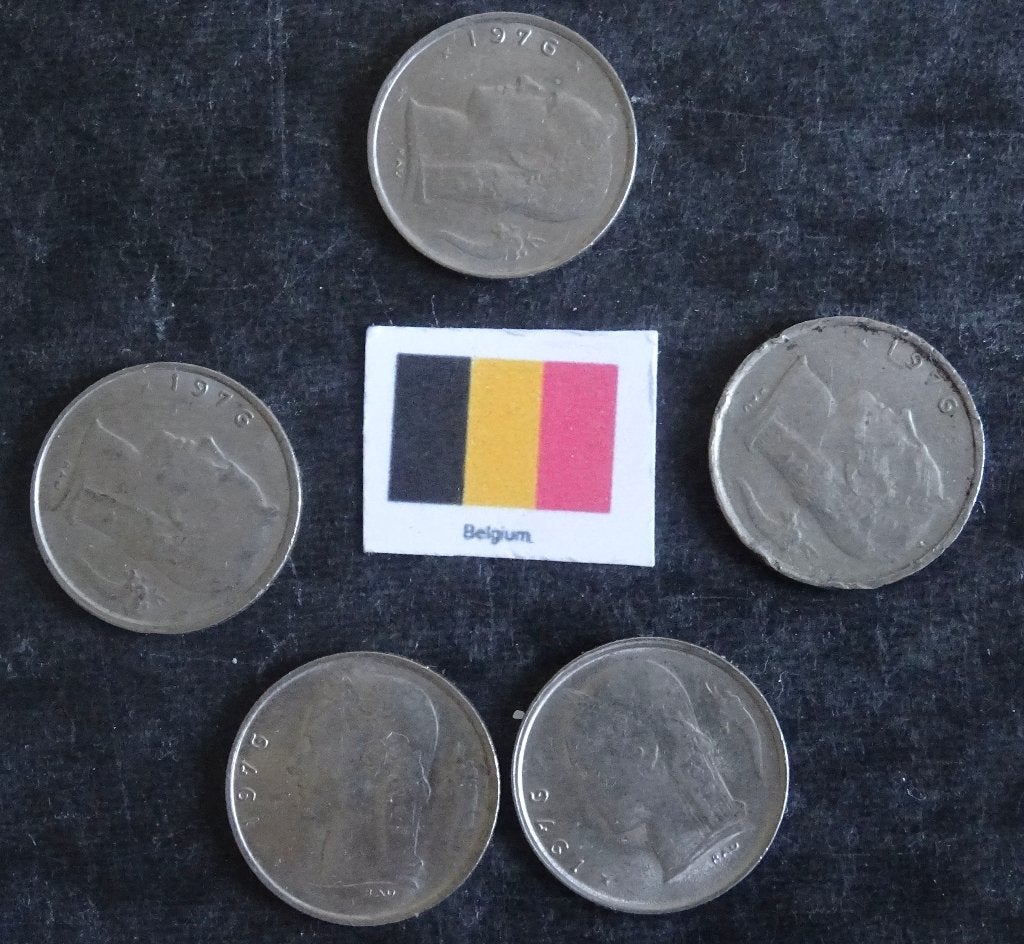 Munten Belgium, Postzegels en Munten, Verzenden, Overige landen
