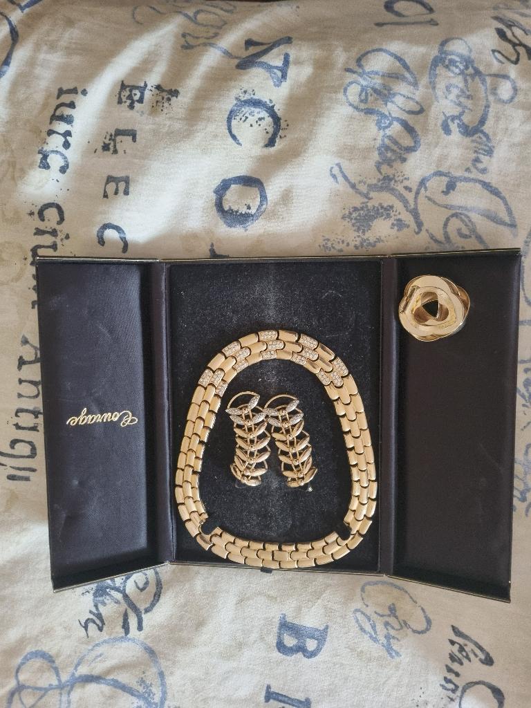 ketting met armband verguld, Ophalen of Verzenden, Zo goed als nieuw, Goud, Overige materialen