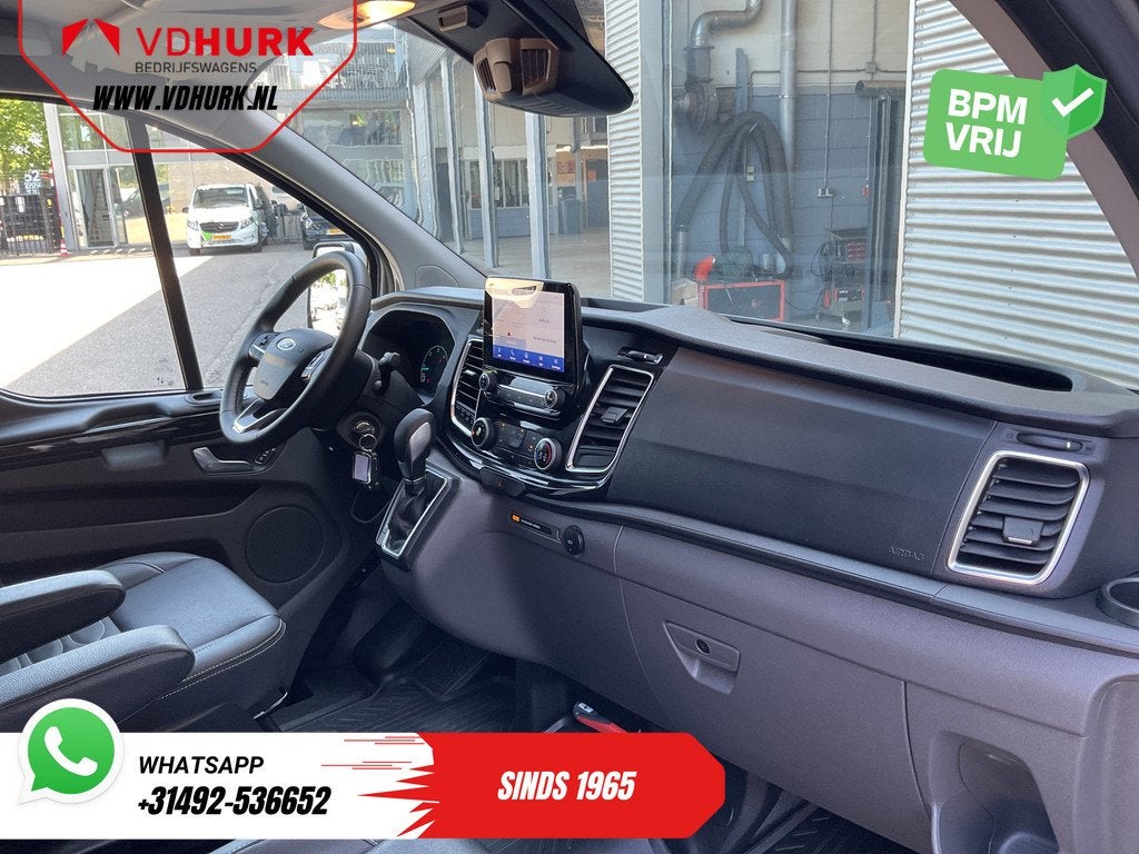 Ford Transit Custom 2.0 TDCI 130 pk Aut. DC Dubbel Cabine 2x, 15 km/l, Euro 6, 4 cilinders, Bedrijf