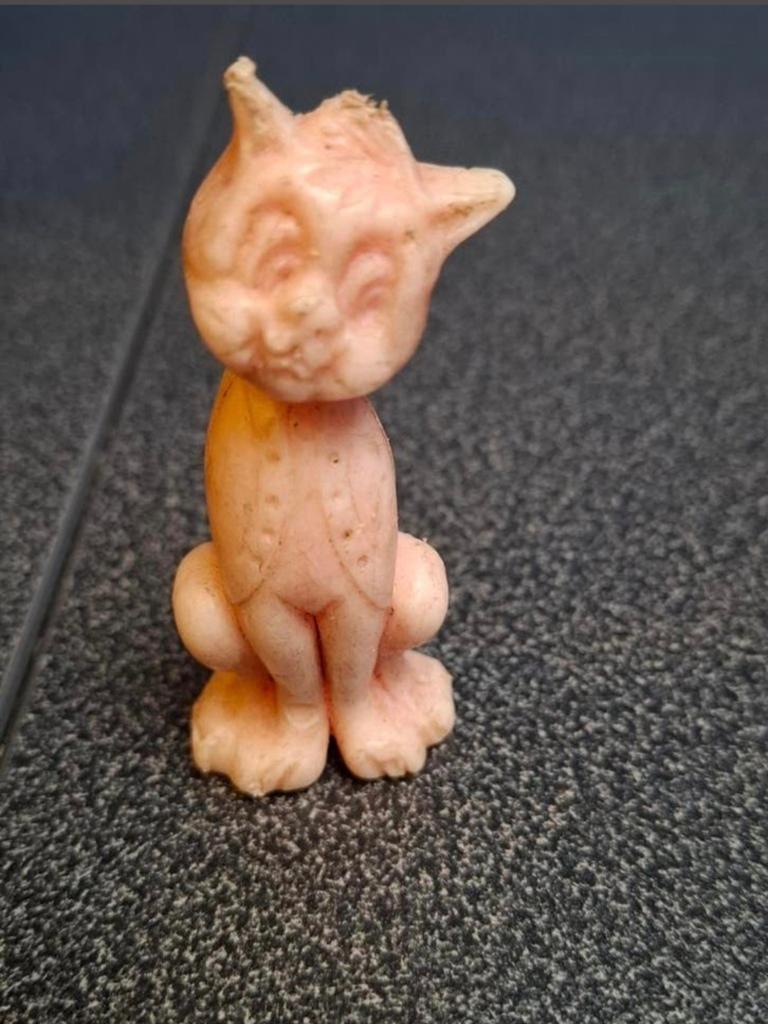 Vintage Kat Figuur Werd geleverd bij Nutrix jaren 50, Ophalen of Verzenden, Gebruikt, Dier