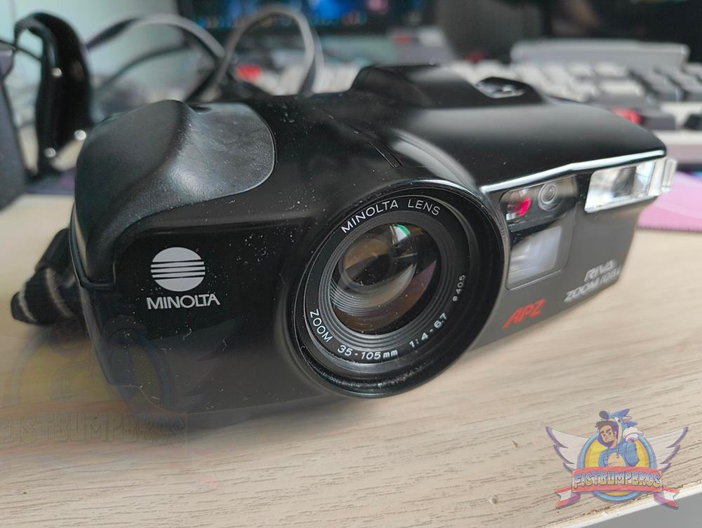 Minolta Riva Zoom 105i - Analoge camera, Ophalen of Verzenden, Zo goed als nieuw, Spiegelreflex, Minolta