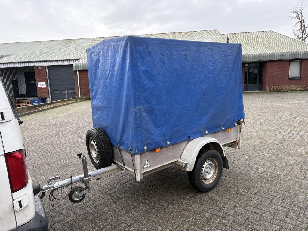Hapert Bakwagen 200x110 cm 750kg huif ongeremd aanhangwagen, Auto diversen, Gebruikt