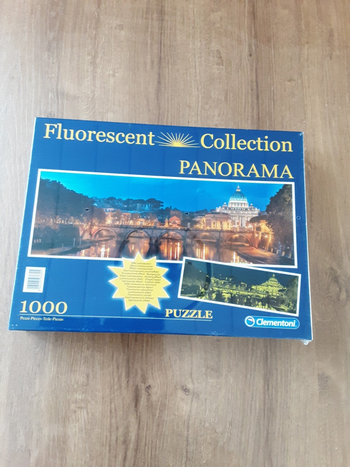 Nieuwe Clementoni Fluorescent Panorama Puzzel ROME, Ophalen of Verzenden, 500 t/m 1500 stukjes, Nieuw, Legpuzzel