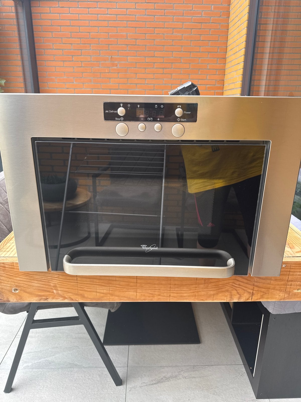 Whirlpool Inbouw Combimagnetron - RVS, Witgoed en Apparatuur, Magnetrons, Ophalen, Combimagnetron, Gebruikt, 60 cm of meer
