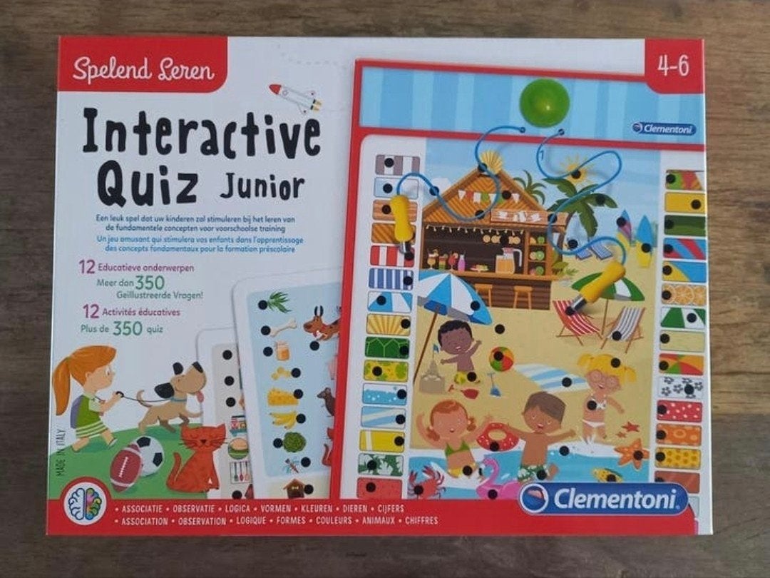 Clementoni Interactieve quiz Junior 4-6, Kinderen en Baby's, Speelgoed | Educatief en Creatief, Ophalen of Verzenden, Nieuw