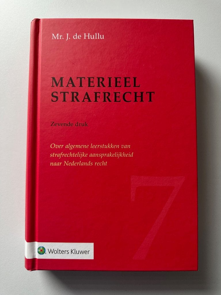 Materieel Strafrecht, Ophalen of Verzenden, Zo goed als nieuw, Overige wetenschappen