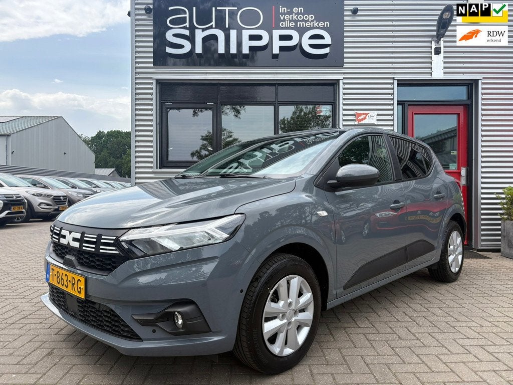Dacia Sandero 1.0 TCe 100 ECO-G Expression -LPG G3-AIRCO-CRU, Auto's, Dacia, Voorwielaandrijving, Stof, Gebruikt, LED verlichting