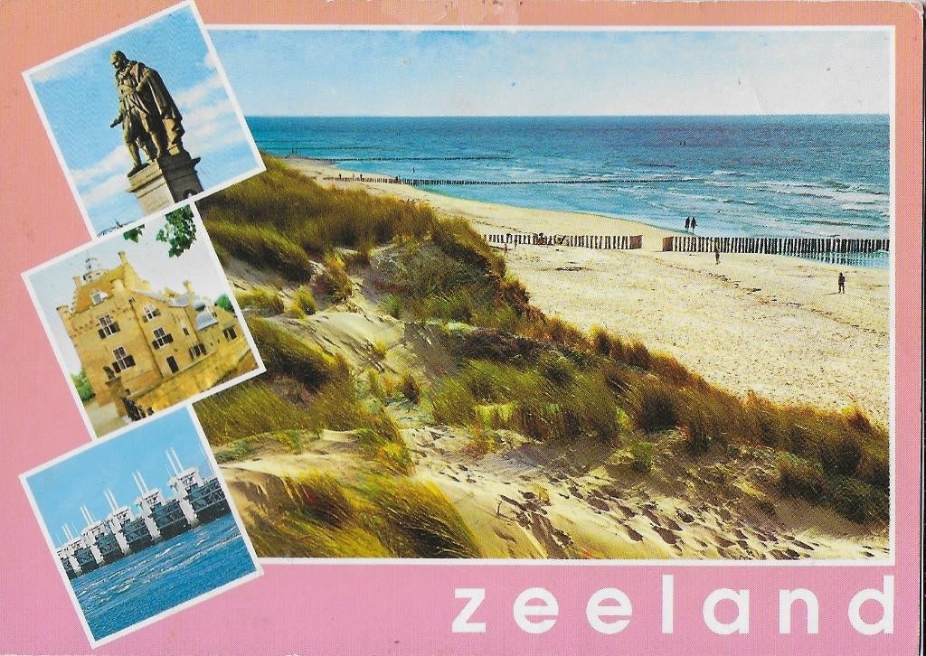 Ch65 Gelopen ansichtkaart zeeland, Ophalen of Verzenden, 1980 tot heden, Gelopen, Zeeland
