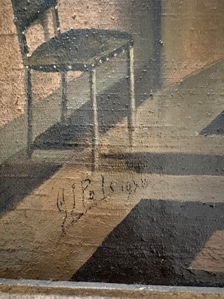 Oud schilderij uit 1938 gesigneerd door Pols, Ophalen
