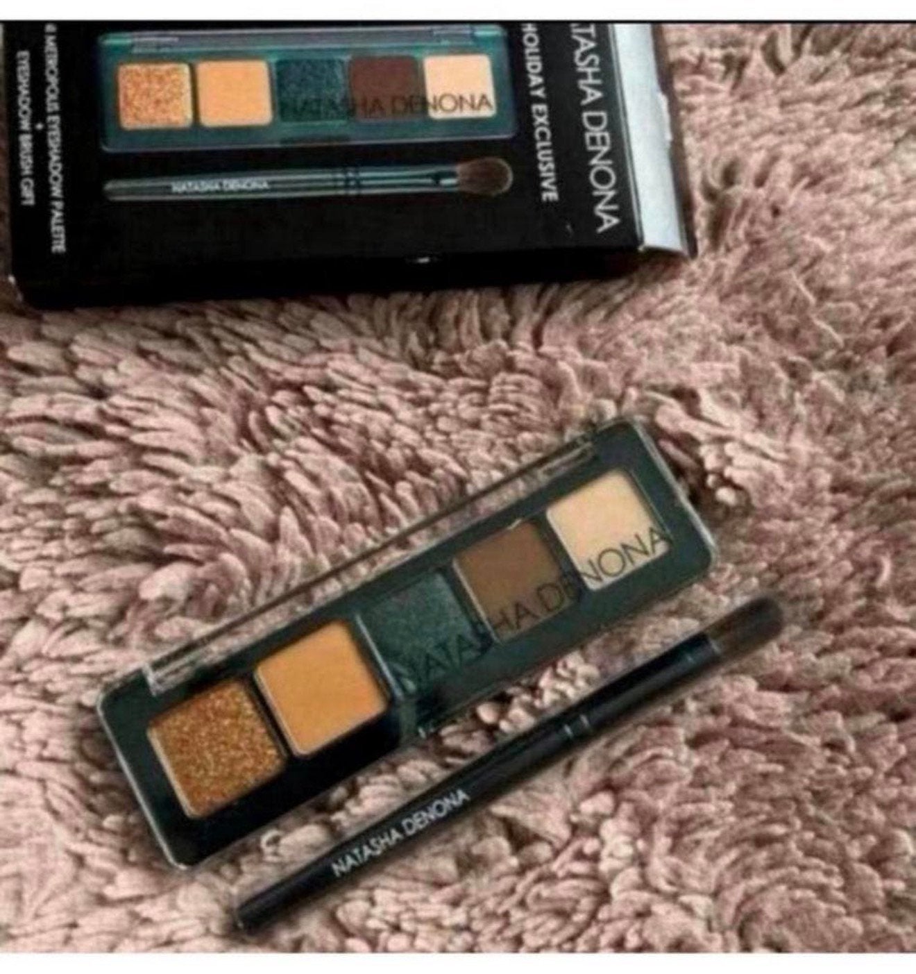 Natasha Denona Holiday Mini make-up oogschaduw set + borstel, Ogen, Nieuw, Ophalen of Verzenden, H