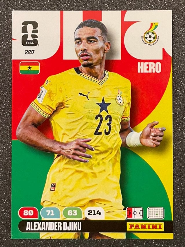 Panini WORLD CUP 2026    DJIKU    GHANA, Hobby en Vrije tijd, Stickers en Plaatjes, Verzenden, Zo goed als nieuw, Plaatje