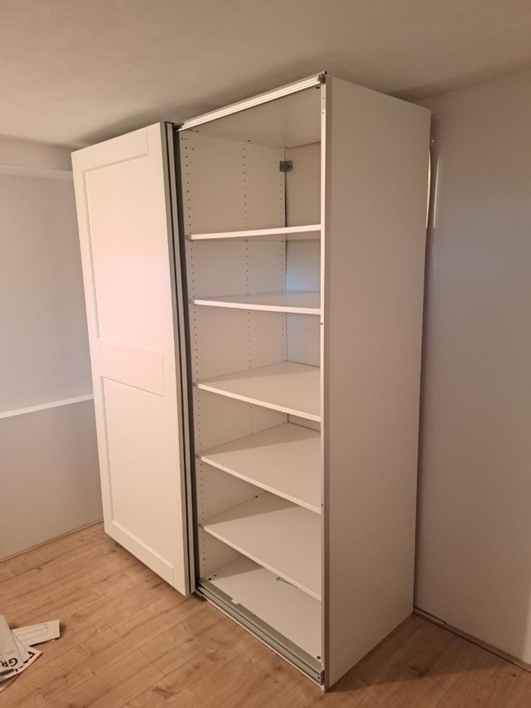 IKEA Pax Grimo kledingkast 150x201 met 4 extra planken, 100 tot 150 cm, 200 cm of meer, Ophalen of Verzenden, 50 tot 75 cm