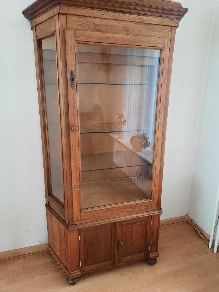 Vitrinekast, Huis en Inrichting, Kasten | Vitrinekasten, Ophalen, Gebruikt, 50 tot 100 cm, 150 tot 200 cm