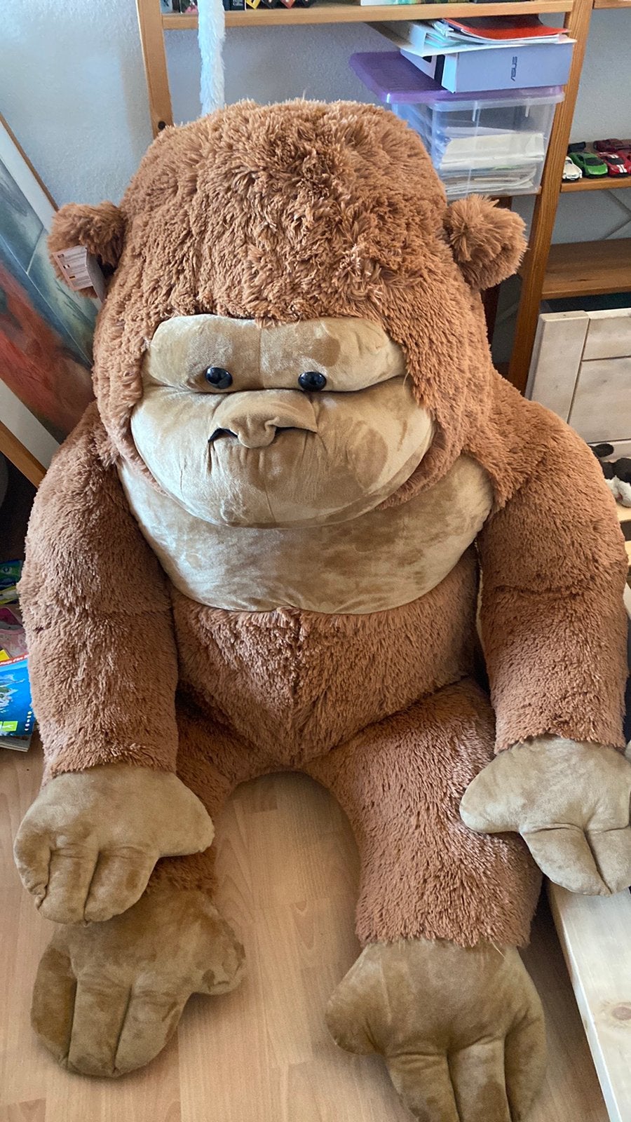 Gigantisch grote zachte gorilla knuffel, Ophalen, Overige karakters, Overige typen, Nieuw