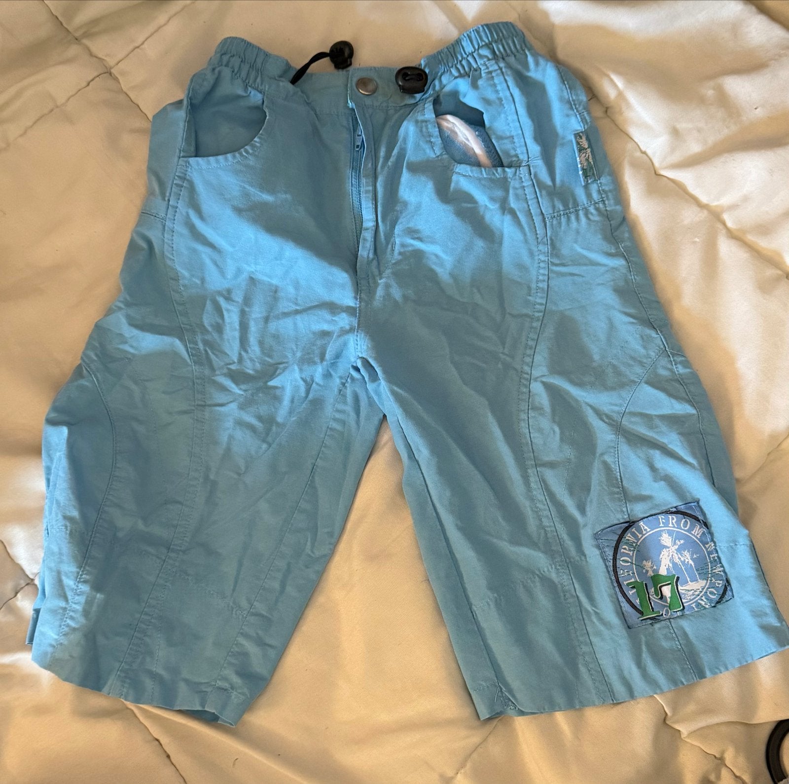 Hans 116 Lichtblauwe Korte Broek voor Jongens, Ophalen of Verzenden, Zo goed als nieuw, Jongen, Broek