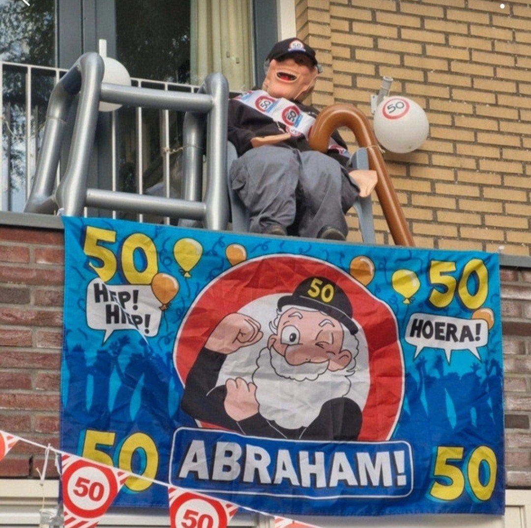 Pop Abraham en andere versieringen 50 jaar, Ophalen, Abraham of Sarah