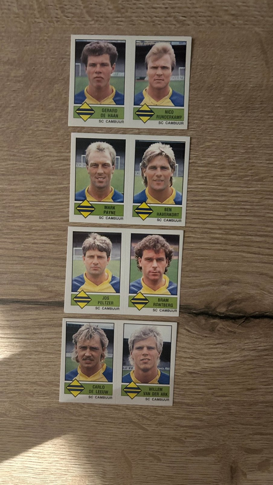 Panini Voetbal 87 plaatjes SC Cambuur 4x, Verzenden, Zo goed als nieuw, Meerdere plaatjes