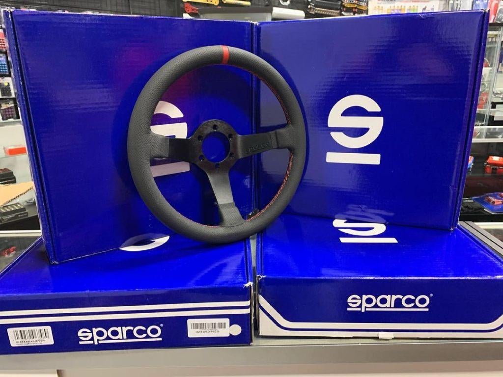 Sparco Champion stuur sportstuur racestuur leder 330mm, Auto diversen, Tuning en Styling, Ophalen of Verzenden