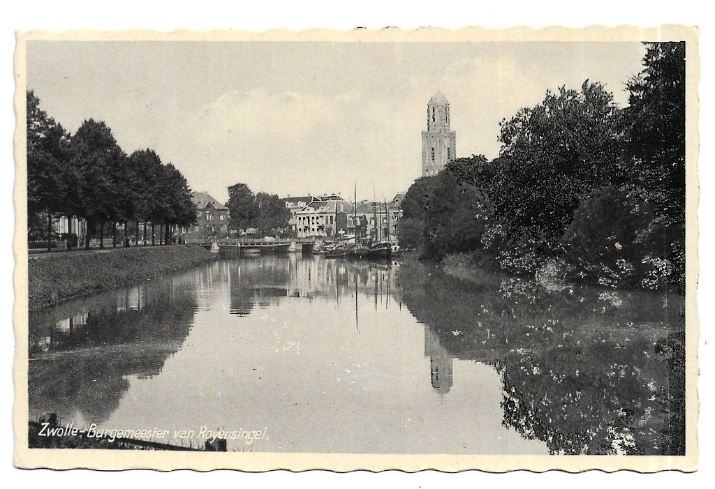 AK Zwolle - Burgemeester van Royensingel., Verzenden, 1920 tot 1940, Gelopen, Overijssel