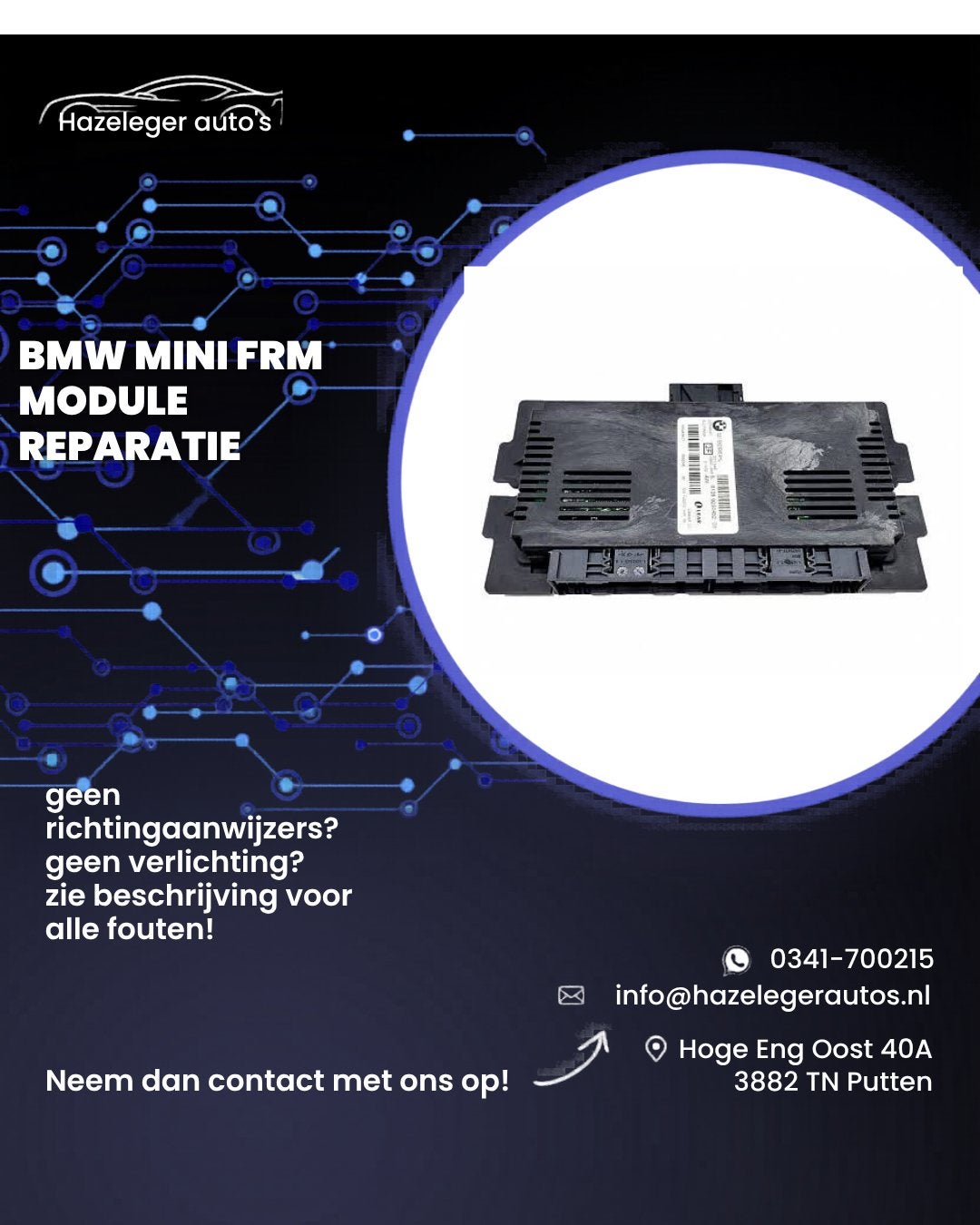 BMW / MINI FRM module reparatie, Ophalen of Verzenden