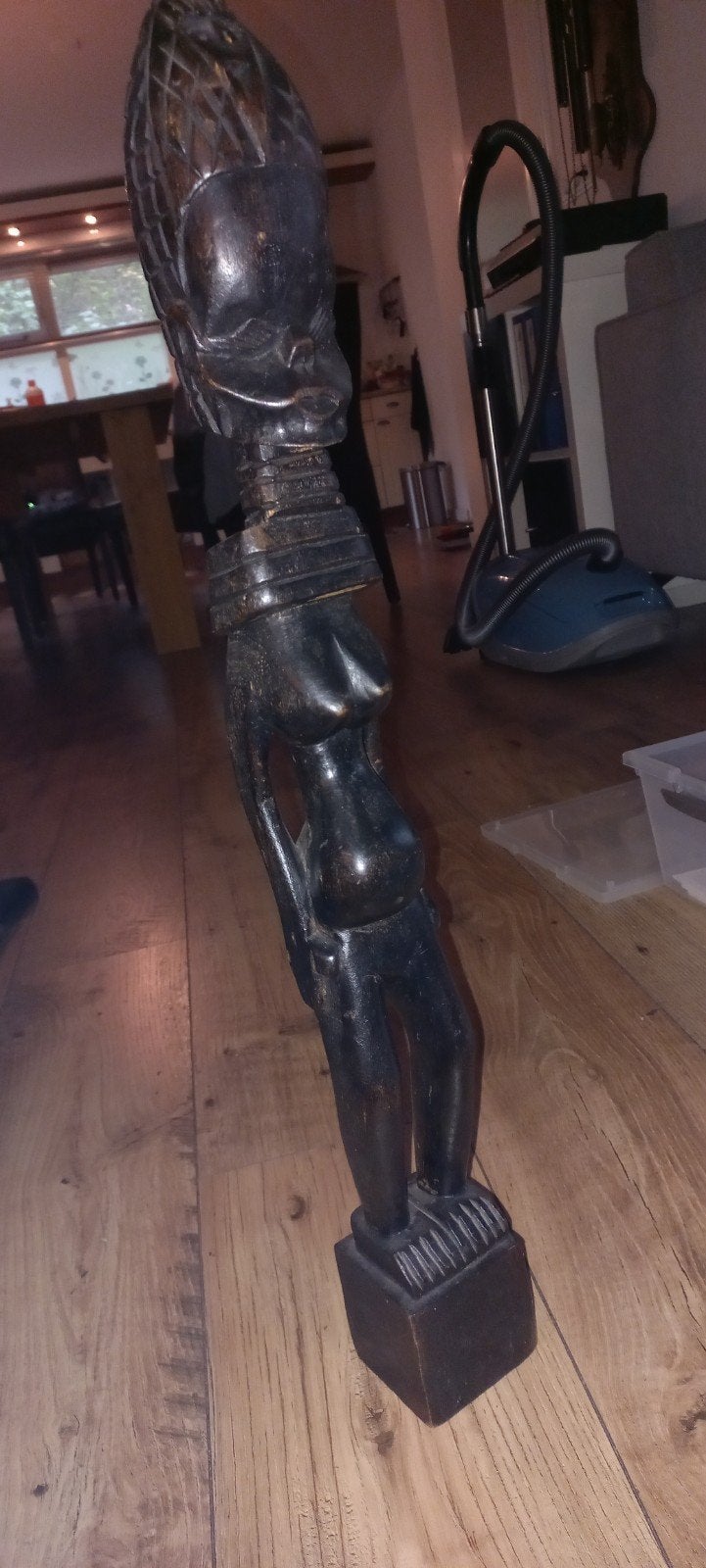 Afrikaans houten beeld - Vrouwfiguur, Ophalen, 50 - 100 cm, Beeld, Hout