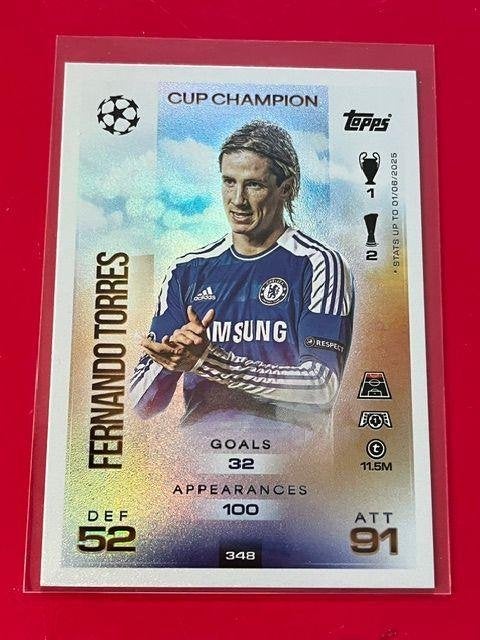 Fernando Torres Cup Champion Topps Match Attax 25/26 (348), Verzenden, Nieuw, Buitenlandse clubs, Spelerskaart