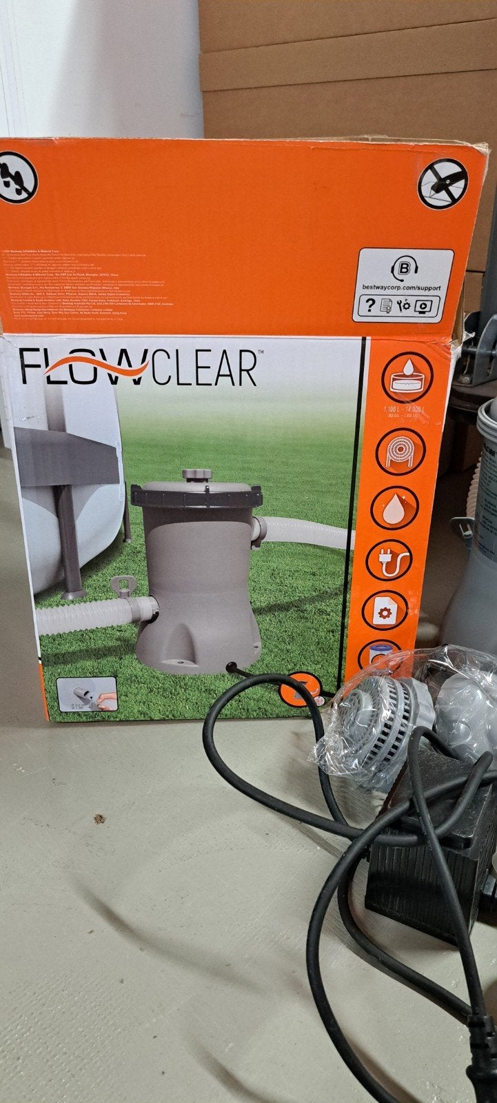 Bestway Flowclear filterpomp voor zwembaden, Ophalen of Verzenden, Gebruikt, Zwembadpomp
