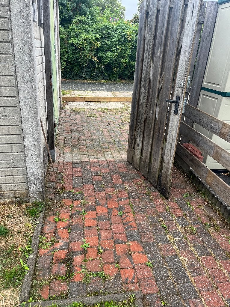 Beton klinkers rood-antraciet, Ophalen, Gebruikt, Beton, Klinkers