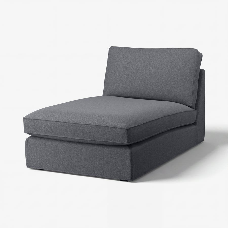 IKEA Kivik chaise longue Gunnared Grijs, Huis en Inrichting, Slaapkamer | Slaapbanken, Ophalen, 90 cm, Eenpersoons, 190 cm of minder