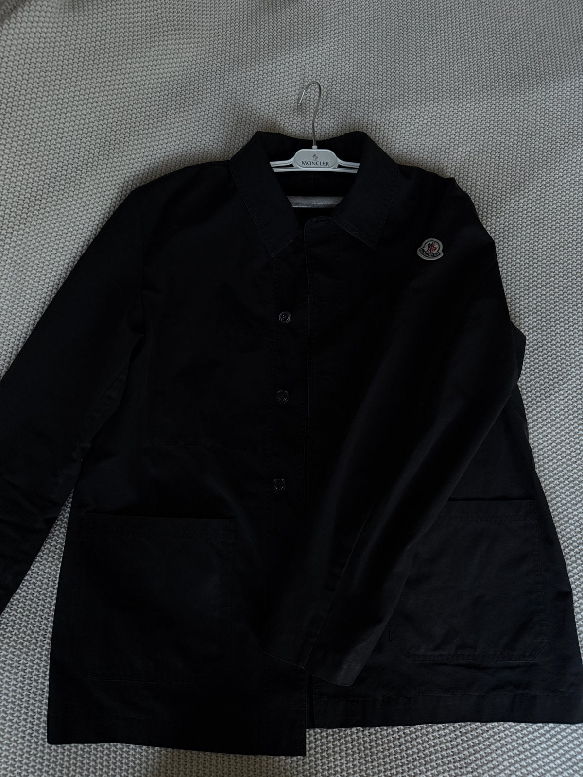 Moncler Overshirt Maat M, Ophalen of Verzenden, Zo goed als nieuw, Maat 48/50 (M), Zwart
