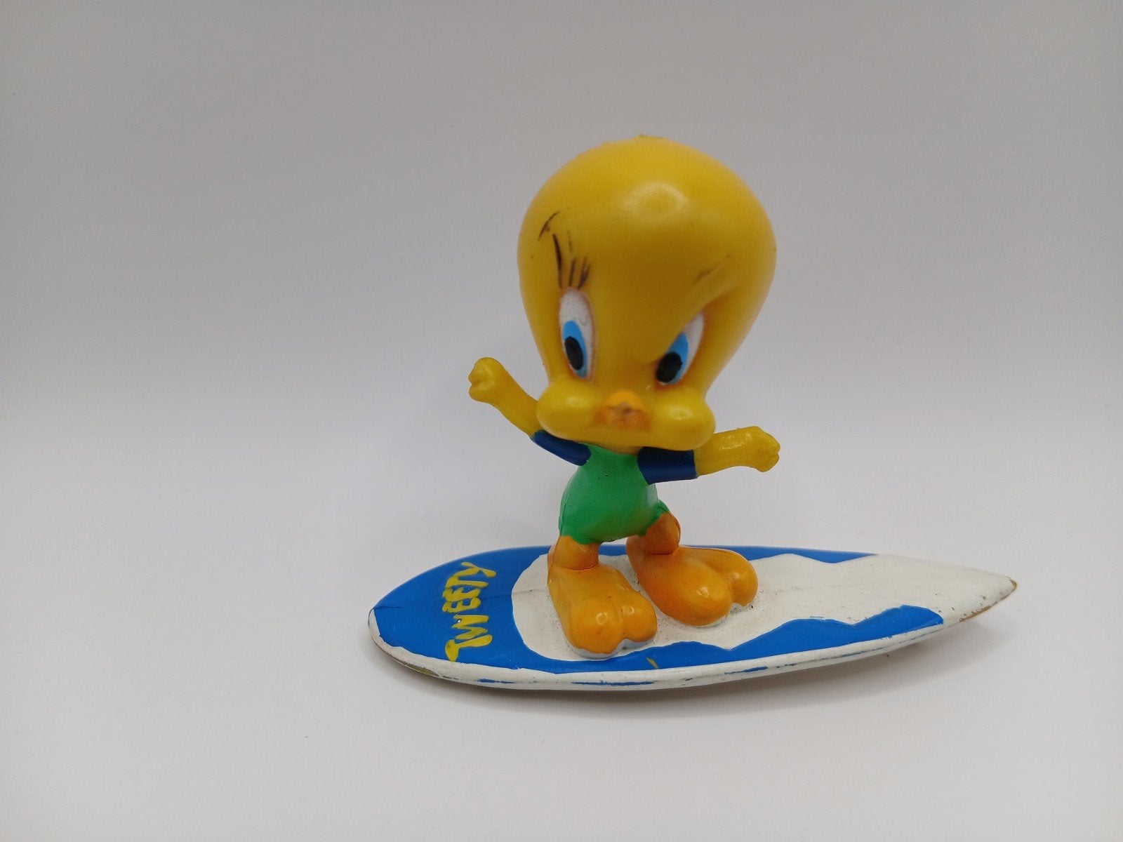 Vintage Tweety op Surfplank Figuur - Warner Bros. 1998, Ophalen of Verzenden, Gebruikt