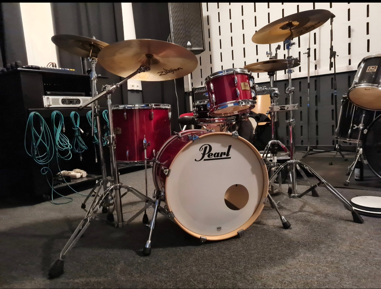 Mooie Pearl Session Studio Classic (20, 10, 12, 14) & cases, Ophalen, Zo goed als nieuw, Pearl