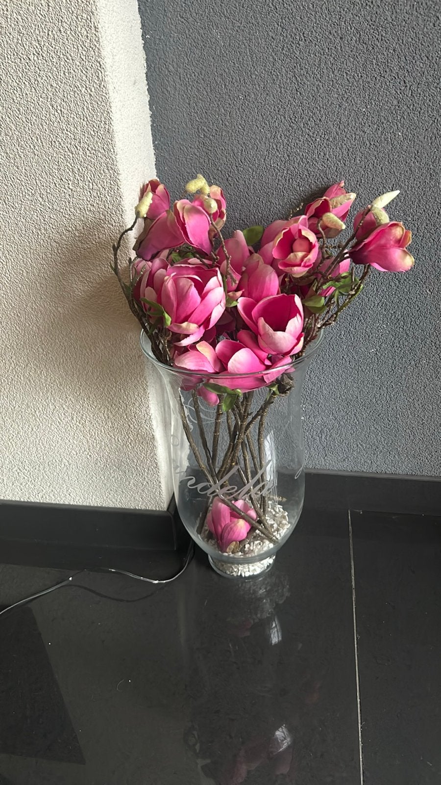 Rivièra Maison Vaas met Kunstbloemen, Huis en Inrichting, Woonaccessoires | Vazen, Overige kleuren, Ophalen of Verzenden, Minder dan 50 cm
