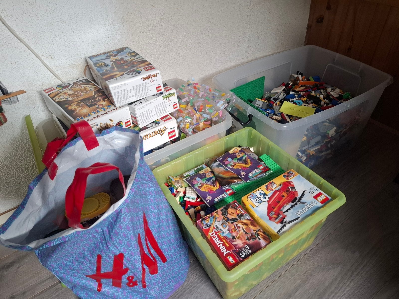 Lego 26 kg, Ophalen