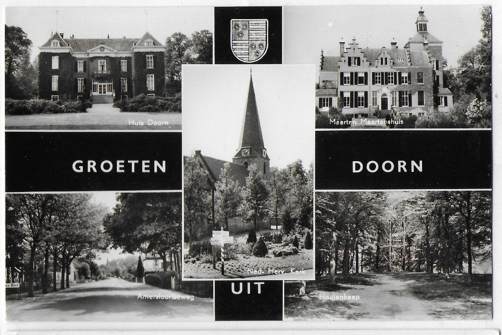 Doorn Oude gelopen Ansichtkaart (B3291 ), Verzamelen, Ansichtkaarten | Nederland, Ophalen of Verzenden, 1960 tot 1980, Gelopen