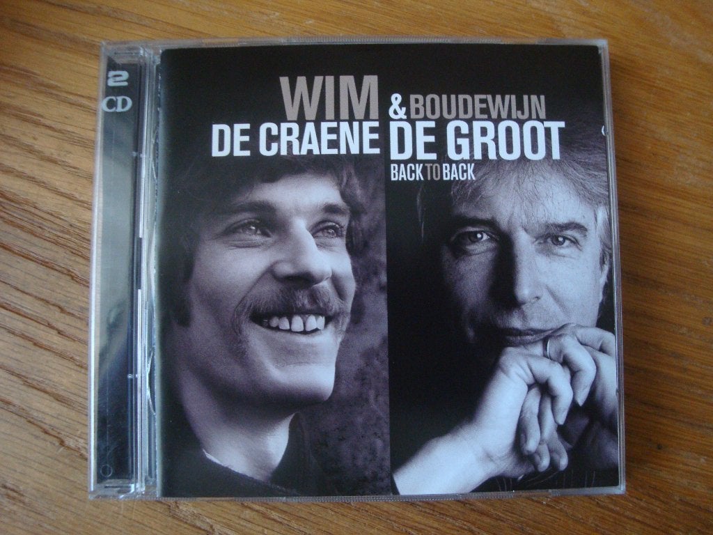Wim De Craene & Boudewijn De Groot - Back to Back (2CD), Ophalen of Verzenden, Zo goed als nieuw, Verzamelalbum, Pop