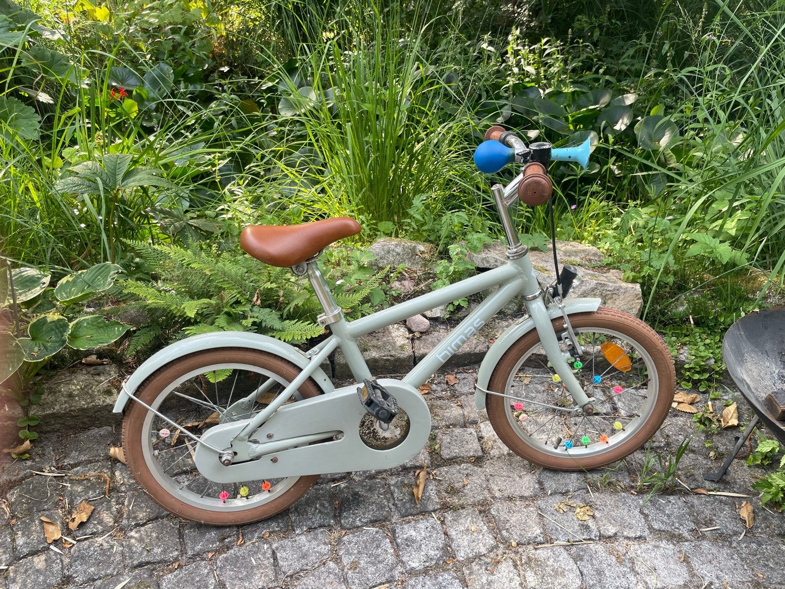 Kinderfiets 16 inch - Bimas, Ophalen, Gebruikt, Terugtraprem, 16 tot 20 inch