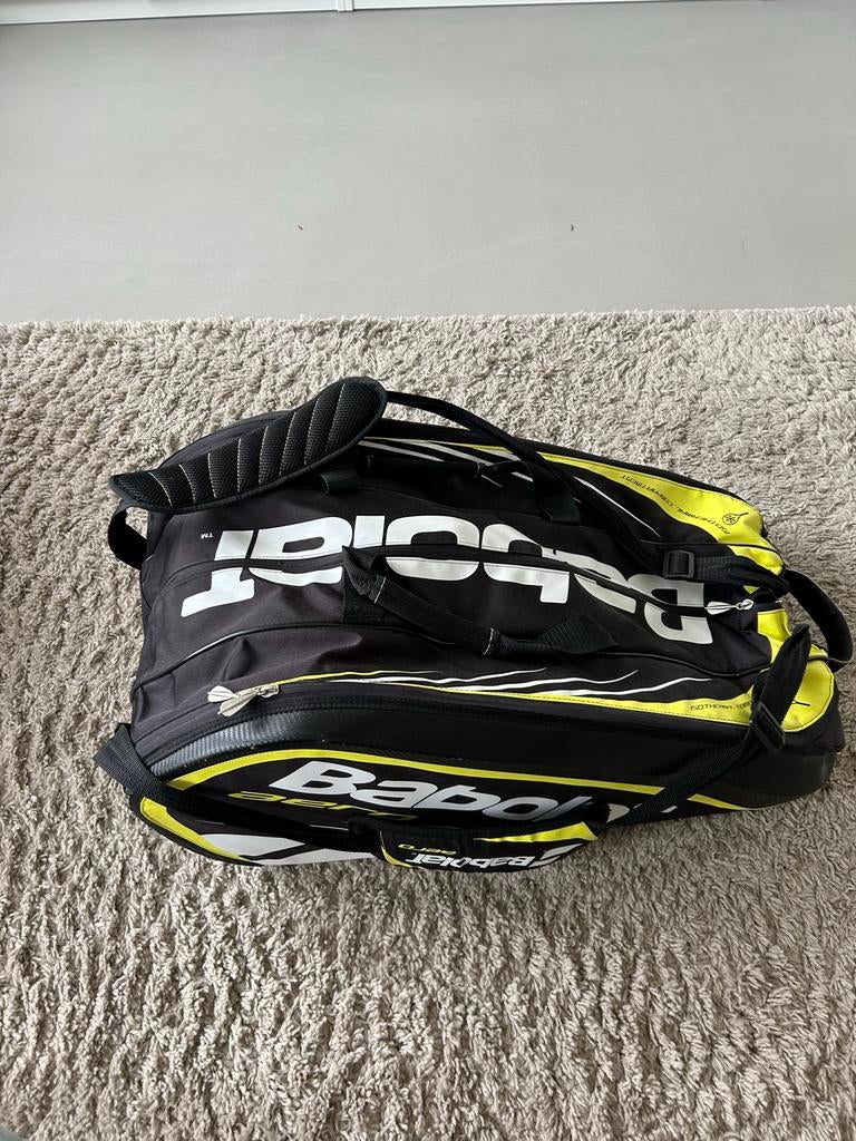 Babolat Aero Tennistas - Zwart/Geel, Sport en Fitness, Tennis, Ophalen of Verzenden, Gebruikt, Tas, Babolat