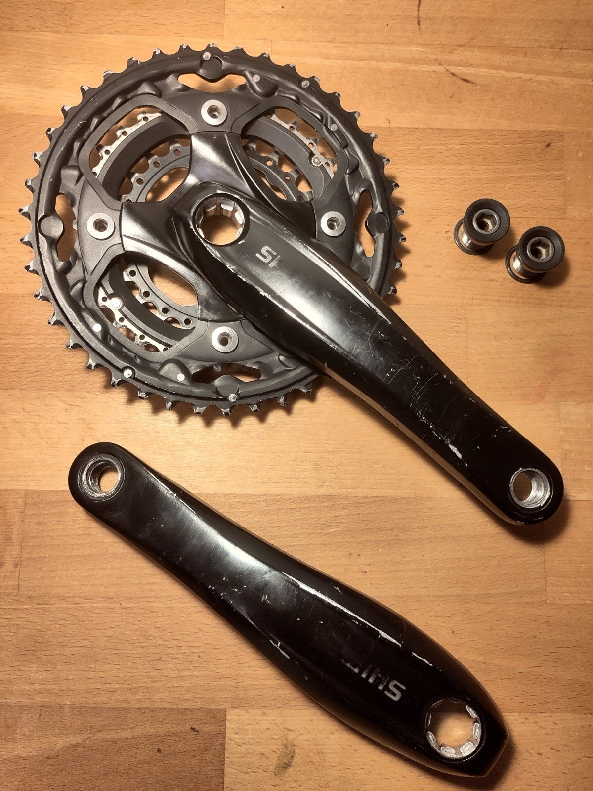 Shimano 3x Crankset - 175mm, Ophalen of Verzenden, Gebruikt, Crankstel of Pedalen, Shimano
