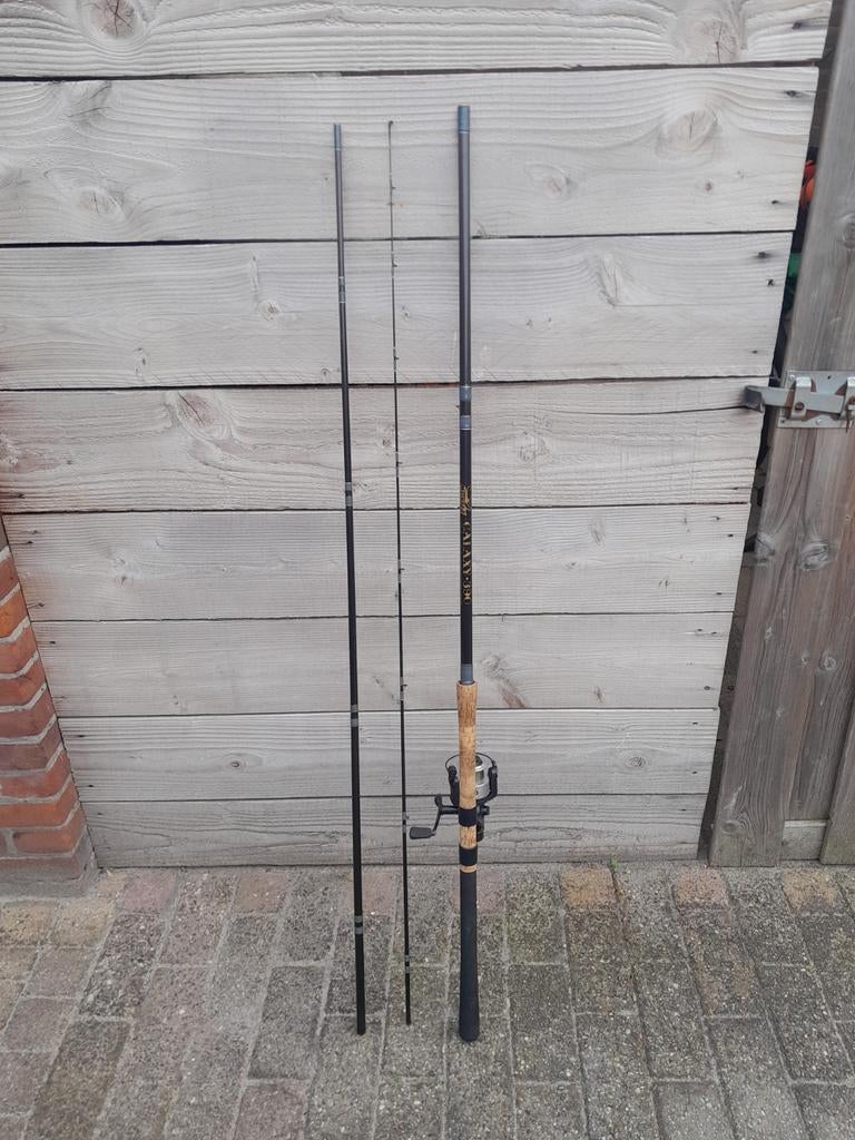 Moritz galaxy 390 penhengel met baitrunner eurostar molen, Ophalen of Verzenden, Molen