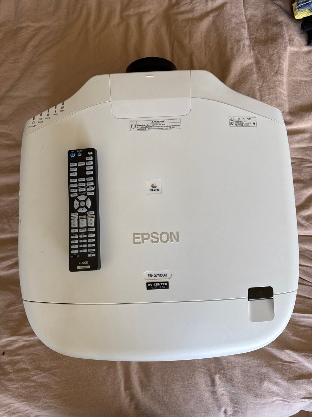Epson EB-G7400U 3LCD Projector - Krachtig & Professioneel, Audio, Tv en Foto, Beamers, Ophalen, Gebruikt, LCD, Overige resoluties