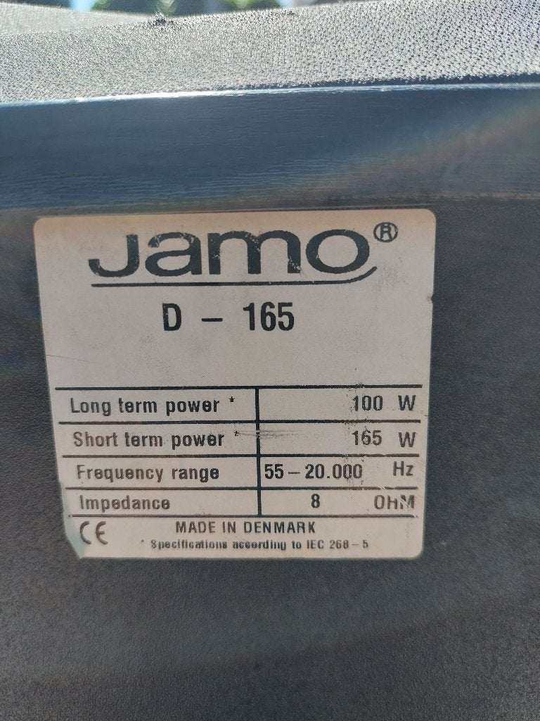 Set Jamo D165 geluidsboxen, Ophalen, Stereo speakers, Gebruikt, 120 tot 150 watt