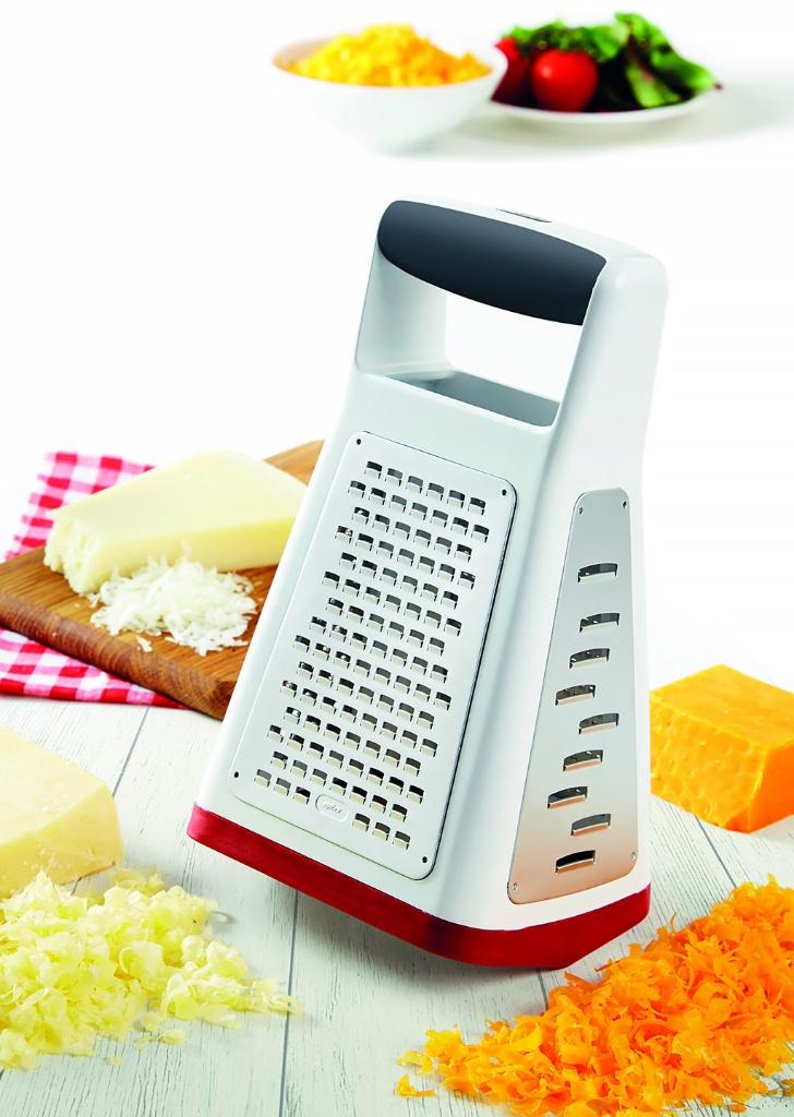 Nieuw | Rasp Tilt And Grate 4-zijdig keukenrasp | Zyliss, Nieuw, Ophalen of Verzenden, Snijmachine, Wit